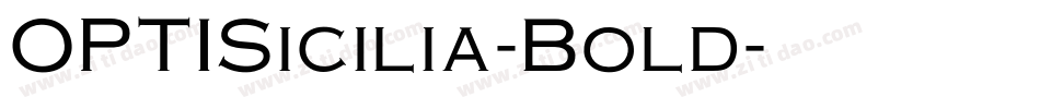 OPTISicilia-Bold字体转换