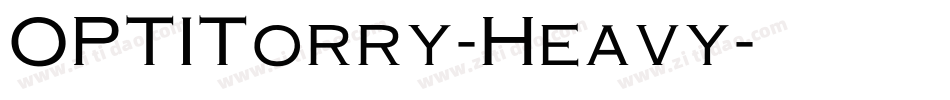 OPTITorry-Heavy字体转换