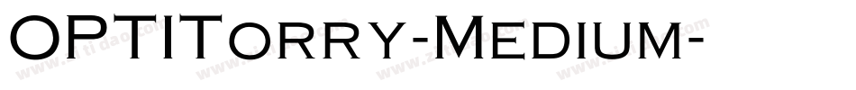 OPTITorry-Medium字体转换