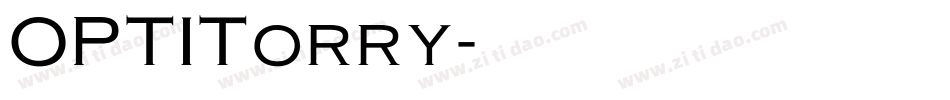 OPTITorry字体转换