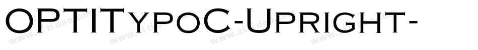 OPTITypoC-Upright字体转换
