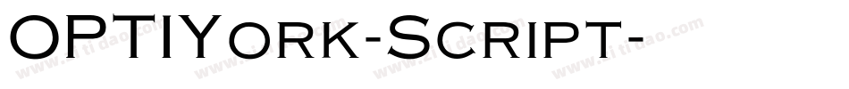OPTIYork-Script字体转换