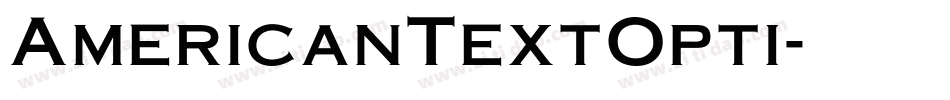 AmericanTextOpti字体转换