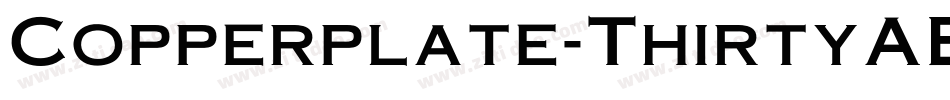 Copperplate-ThirtyAB字体转换