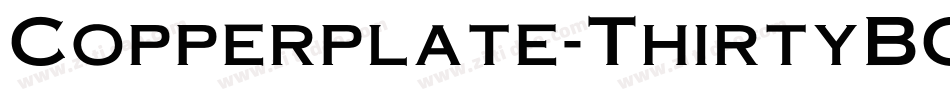 Copperplate-ThirtyBC字体转换