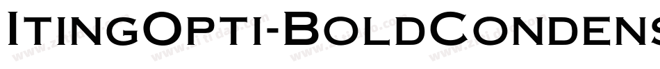 ItingOpti-BoldCondensed字体转换