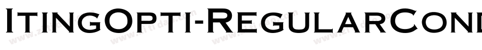 ItingOpti-RegularCondensed字体转换