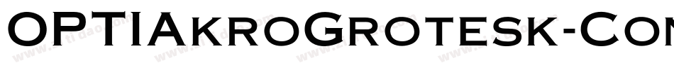 OPTIAkroGrotesk-Cond字体转换