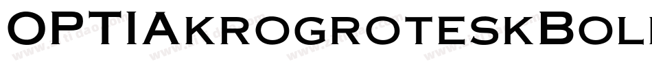 OPTIAkrogroteskBold-Cond字体转换