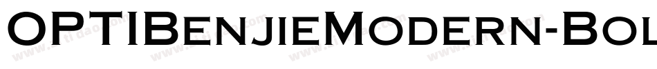 OPTIBenjieModern-Bold字体转换