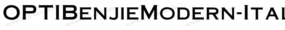 OPTIBenjieModern-Italic字体转换