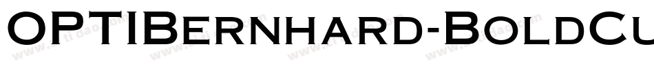 OPTIBernhard-BoldCursive字体转换