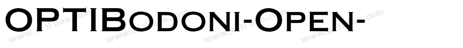 OPTIBodoni-Open字体转换