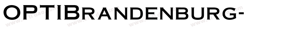 OPTIBrandenburg字体转换