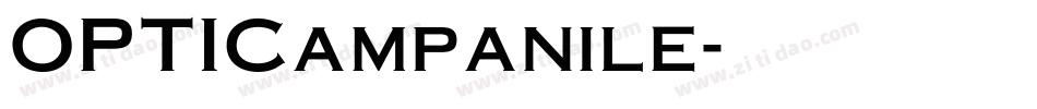 OPTICampanile字体转换