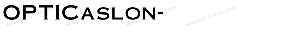 OPTICaslon字体转换