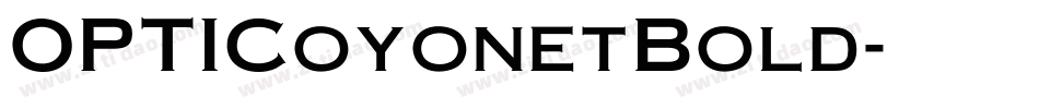 OPTICoyonetBold字体转换