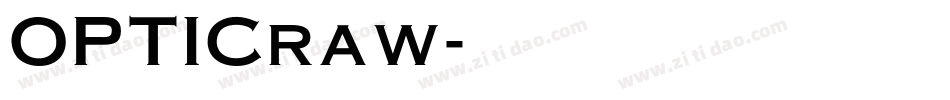 OPTICraw字体转换