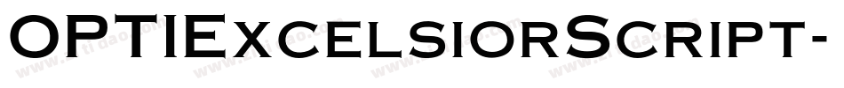 OPTIExcelsiorScript字体转换