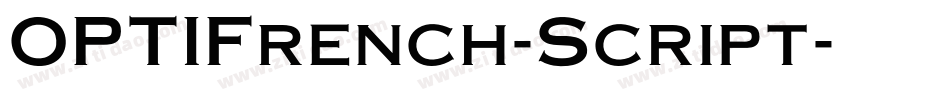 OPTIFrench-Script字体转换