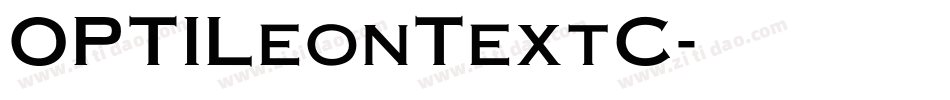 OPTILeonTextC字体转换