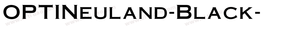 OPTINeuland-Black字体转换