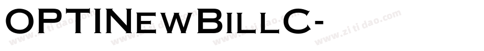 OPTINewBillC字体转换