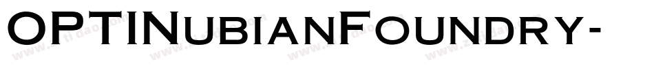 OPTINubianFoundry字体转换