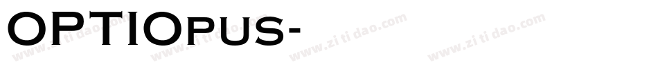 OPTIOpus字体转换