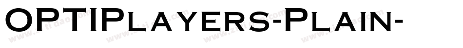 OPTIPlayers-Plain字体转换
