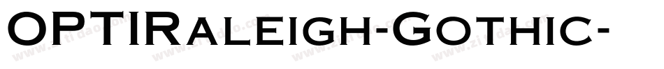 OPTIRaleigh-Gothic字体转换
