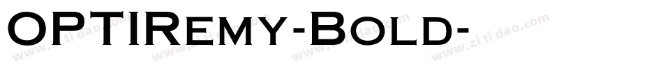 OPTIRemy-Bold字体转换