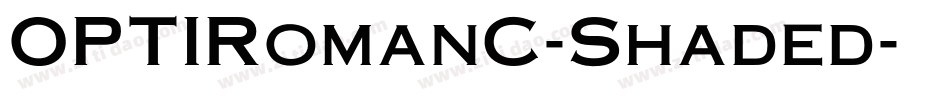 OPTIRomanC-Shaded字体转换
