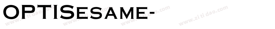 OPTISesame字体转换