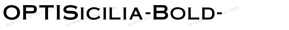 OPTISicilia-Bold字体转换