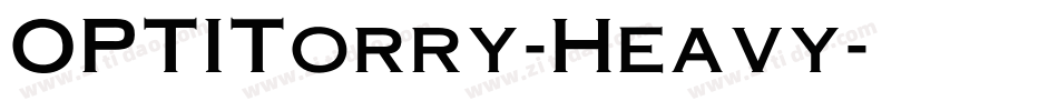 OPTITorry-Heavy字体转换