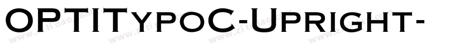 OPTITypoC-Upright字体转换