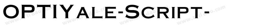 OPTIYale-Script字体转换