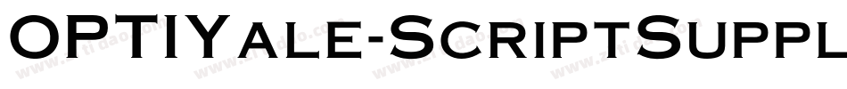 OPTIYale-ScriptSuppl字体转换