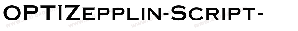 OPTIZepplin-Script字体转换