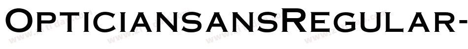 OpticiansansRegular-0pnR字体转换