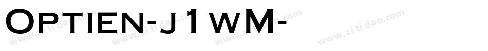 Optien-j1wM字体转换
