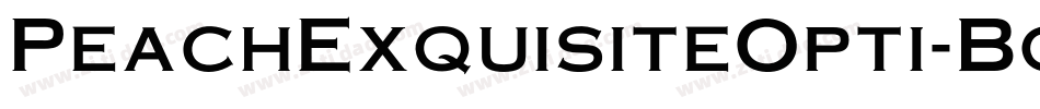 PeachExquisiteOpti-Bold字体转换