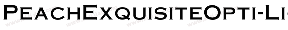 PeachExquisiteOpti-Light字体转换