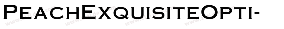 PeachExquisiteOpti字体转换