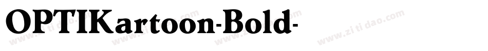 OPTIKartoon-Bold字体转换