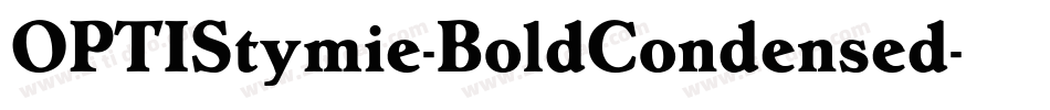 OPTIStymie-BoldCondensed字体转换