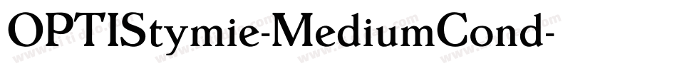 OPTIStymie-MediumCond字体转换