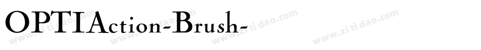 OPTIAction-Brush字体转换