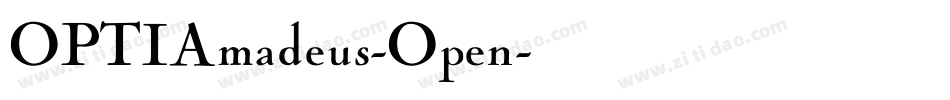 OPTIAmadeus-Open字体转换
